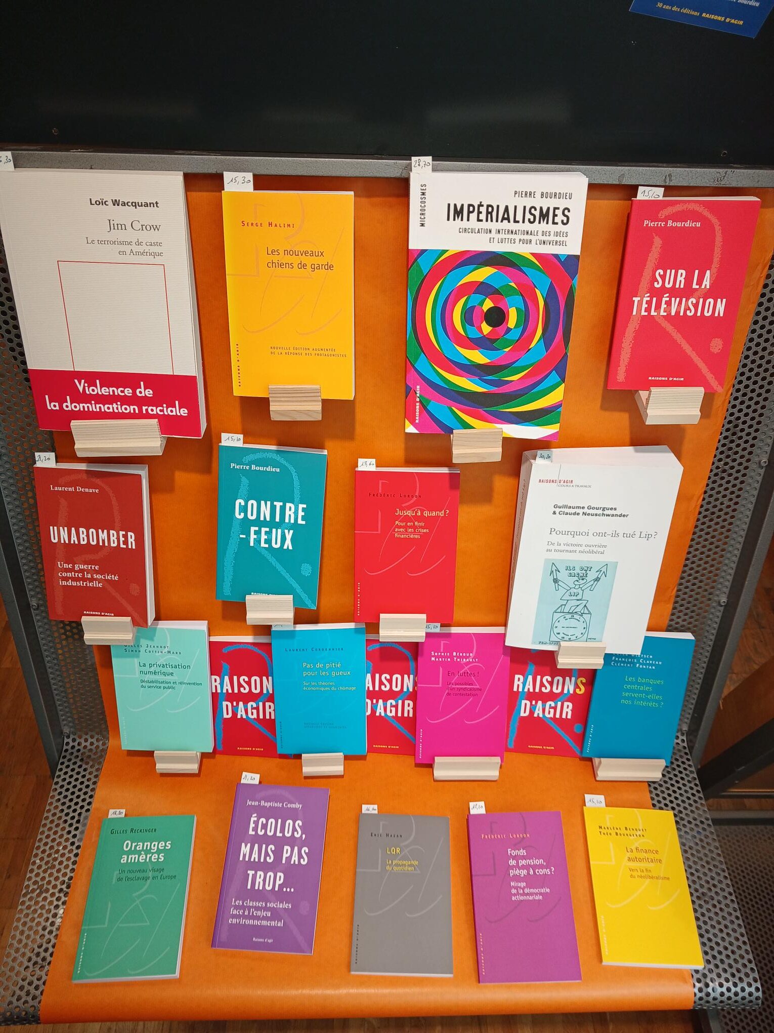 L&rsquo;édition « Raisons d&rsquo;agir » à l&rsquo;honneur