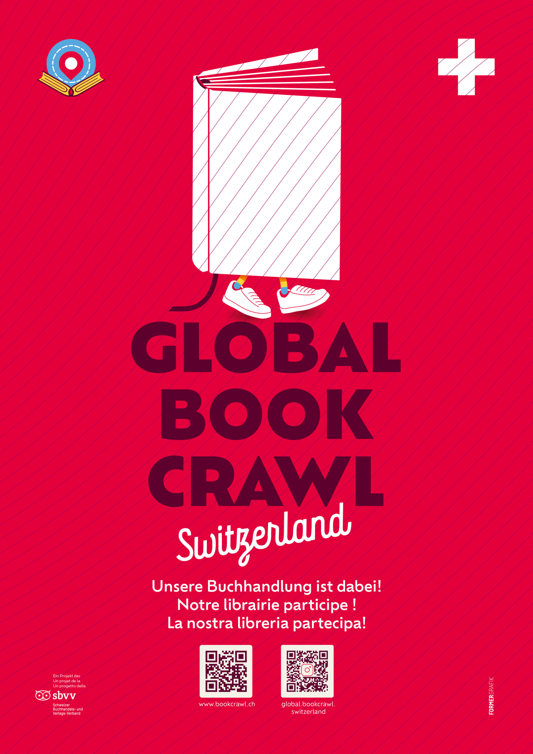 Global Book Crawl – Passez dans les librairies et gagnez un Bon suisse du livre