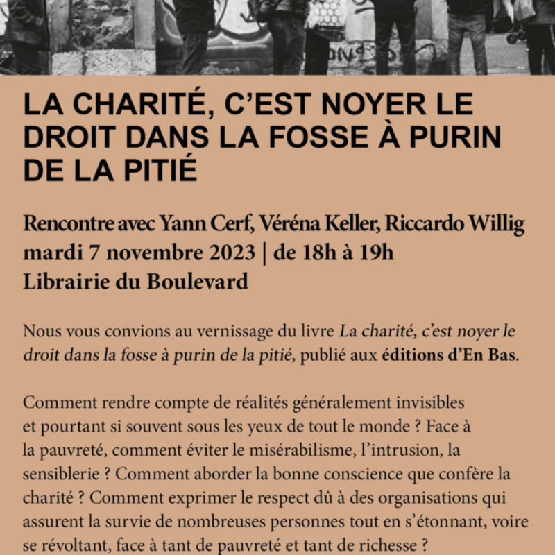 La charité, c’est noyer la droit dans la fosse à purin de la pitié