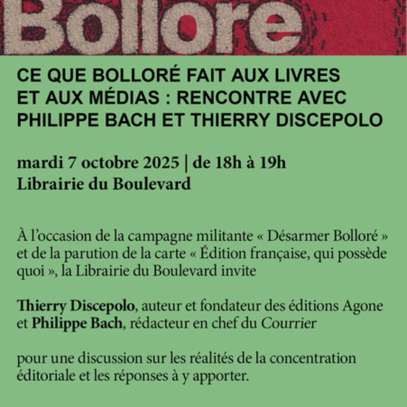 Ce que Bolloré fait aux livres et aux médias