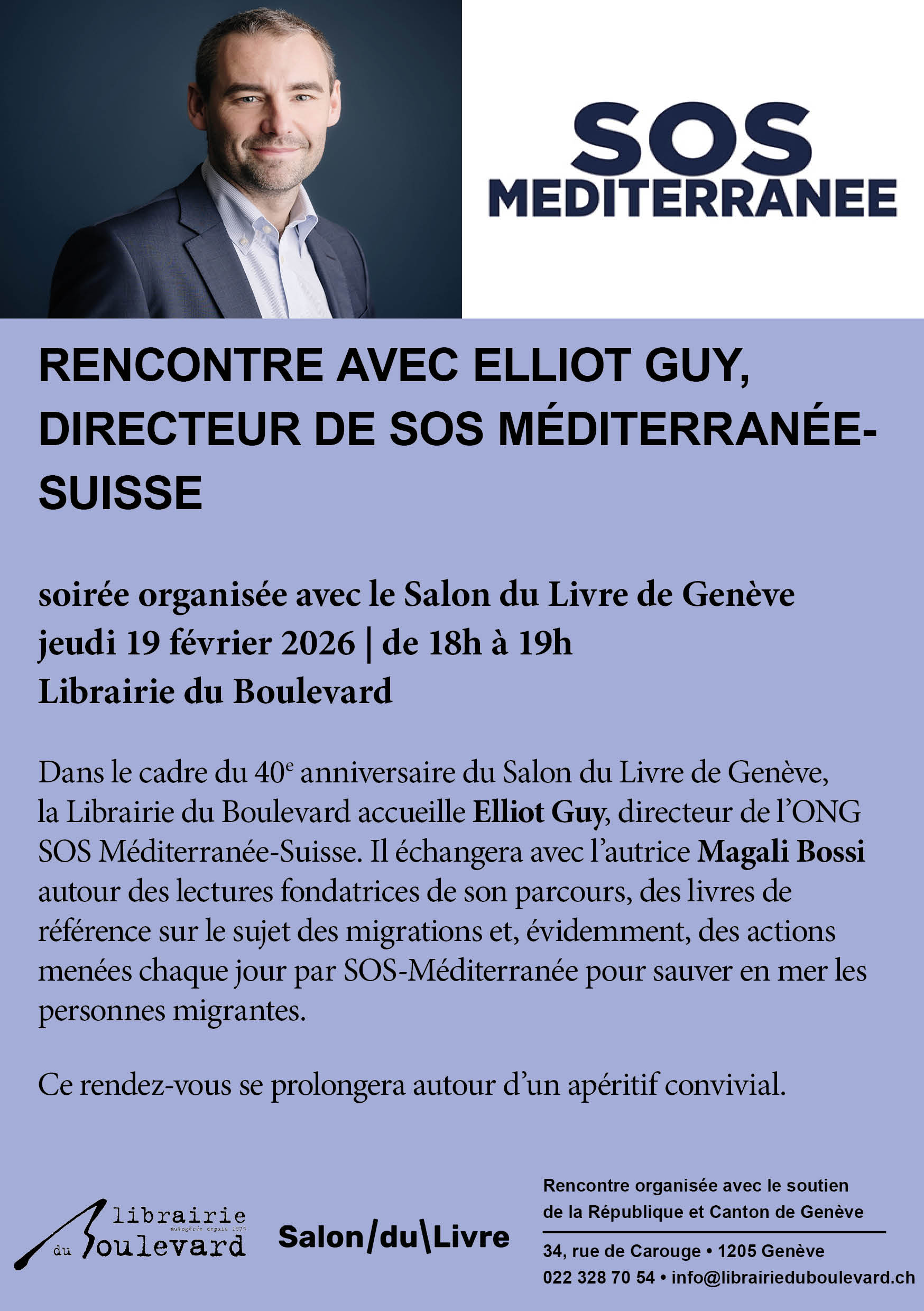 Rencontre avec le directeur de SOS Méditerranée-Suisse