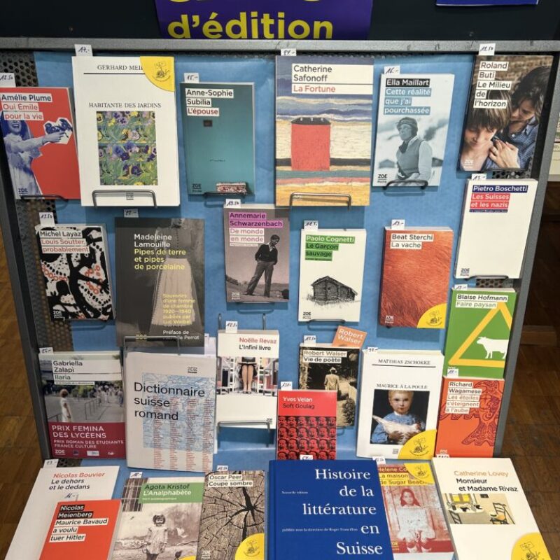 QuinzaineZoe Quinzaine de l’édition romande – les éditions Zoée