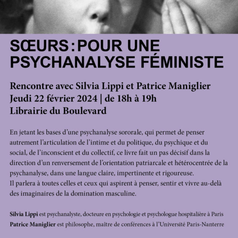 Soeurs : Pour une psychanalyse féministe