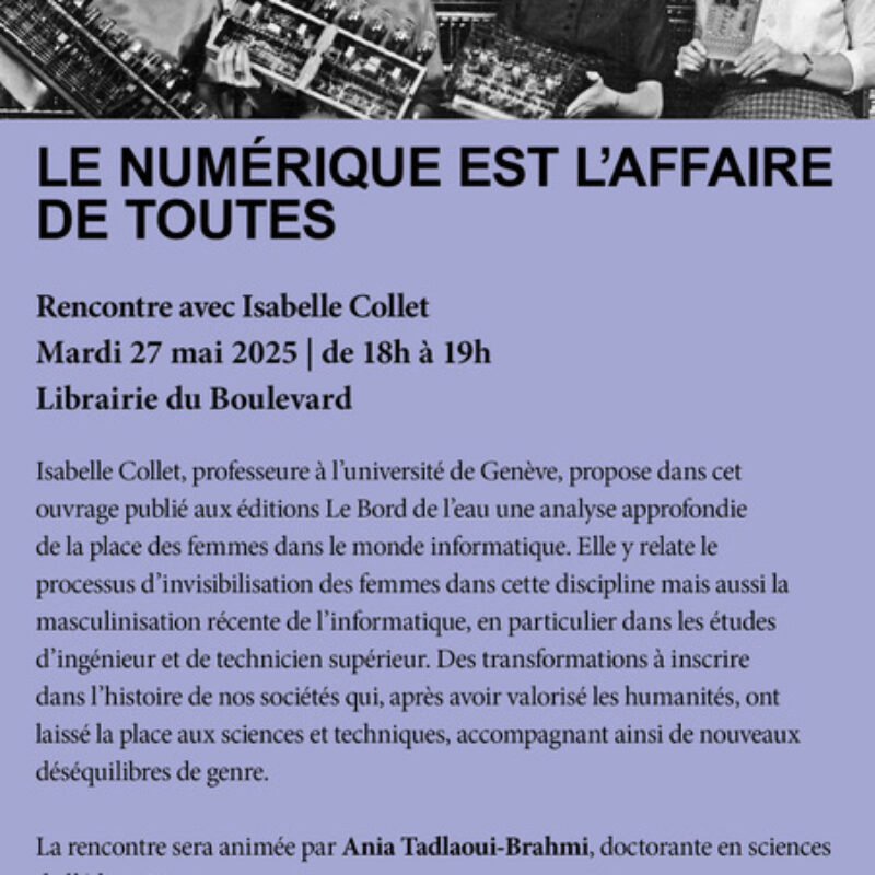 Le numérique est l’affaire de toutes