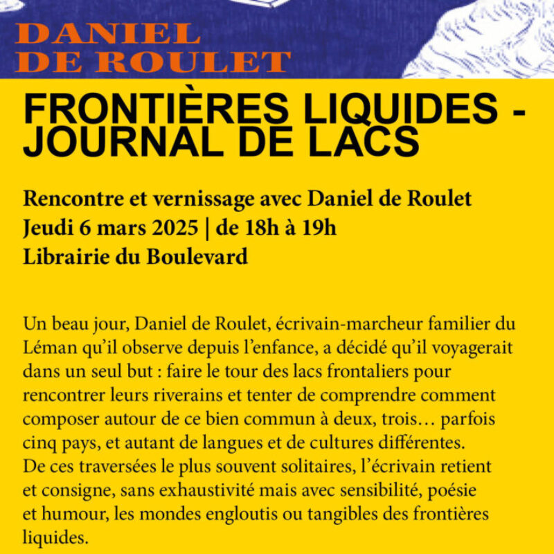 Frontières liquides – Journal de lacs